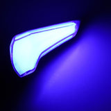 Max 12V LED Universal Motorcycle Turning Signal Lamp Flash Light Blue+Red