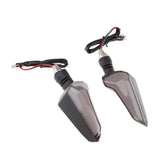 Max 12V LED Universal Motorcycle Turning Signal Lamp Flash Light Blue+Red