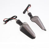 Max 12V LED Universal Motorcycle Turning Signal Lamp Flash Light Blue+Red