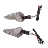 Max 12V LED Universal Motorcycle Turning Signal Lamp Flash Light Blue+Red