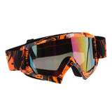 Max Motorcycle ATV Dirt Bike Racing Goggles Glasses Anti-UV Dust Orange-Color