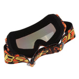 Max Motorcycle ATV Dirt Bike Racing Goggles Glasses Anti-UV Dust Orange-Color