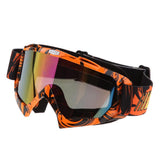 Max Motorcycle ATV Dirt Bike Racing Goggles Glasses Anti-UV Dust Orange-Color