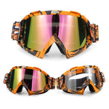 Max Motorcycle ATV Dirt Bike Racing Goggles Glasses Anti-UV Dust Orange-Color