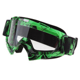 Max Motorcycle ATV Dirt Bike Racing Goggles Glasses Anti-UV Dust Green-White