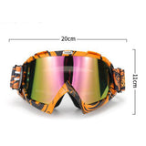 Max Motorcycle ATV Dirt Bike Racing Goggles Glasses Anti-UV Dust Green-White