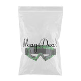 Max Motorcycle ATV Dirt Bike Racing Goggles Glasses Anti-UV Dust Green-White