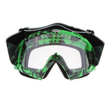 Max Motorcycle ATV Dirt Bike Racing Goggles Glasses Anti-UV Dust Green-White