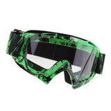 Max Motorcycle ATV Dirt Bike Racing Goggles Glasses Anti-UV Dust Green-White