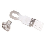 Max 316 Stainless Steel Anti-Theft Folding Hasp Door Latch Sliding Padlock 63mm