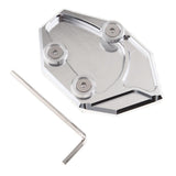 Maxbell Kickstand Enlarge Pad for Kawasaki Ninja ZX14R 11-12 GTR1400 08-11 Sliver