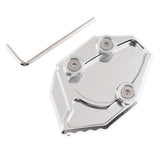 Maxbell Kickstand Enlarge Pad for Kawasaki Ninja ZX14R 11-12 GTR1400 08-11 Sliver