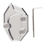 Maxbell Kickstand Enlarge Pad for Kawasaki Ninja ZX14R 11-12 GTR1400 08-11 Sliver