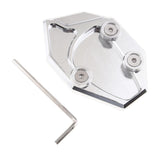 Maxbell Kickstand Enlarge Pad for Kawasaki Ninja ZX14R 11-12 GTR1400 08-11 Sliver