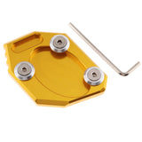 Maxbell Kickstand Extension Pad for Kawasaki Ninja 300R 250 Z250 ZX250 EX300 13-15 Gold
