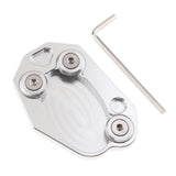 Maxbell Side Stand Extension Pad for Kawasaki Z1000 ZX6R ZX10R ER6N Ninja 650 Silver