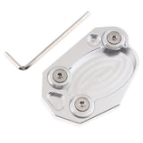 Maxbell Side Stand Extension Pad for Kawasaki Z1000 ZX6R ZX10R ER6N Ninja 650 Silver