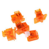 Maxbell Motorcycle Handlebar Steering Headlight Dimming Start Horn Switch Kit Orange