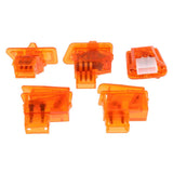 Maxbell Motorcycle Handlebar Steering Headlight Dimming Start Horn Switch Kit Orange