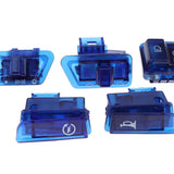 Maxbell Motorcycle Handlebar Steering Headlight Dimming Start Horn Switch Kit Blue