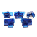 Maxbell Motorcycle Handlebar Steering Headlight Dimming Start Horn Switch Kit Blue