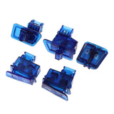 Maxbell Motorcycle Handlebar Steering Headlight Dimming Start Horn Switch Kit Blue