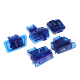 Maxbell Motorcycle Handlebar Steering Headlight Dimming Start Horn Switch Kit Blue