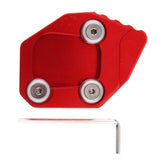 Maxbell Kickstand Side Stand Extension Pad for Honda CBR600RR 2007-2012 Red