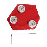 Maxbell Enlarge Kickstand Side Stand Pad for Honda Grom125 MSX125 2014-2018 Red