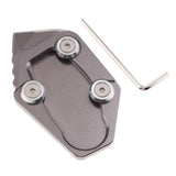 Maxbell Motorcycle kickstand Pad Enlarger for Yamaha YZF R25 R3 14 15 16 Titanium