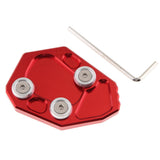 Maxbell Kickstand Side Stand Extension Pad for BMW S1000RR 2010-2015 Red