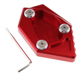 Maxbell Motorcycle kick Stand Pad Enlarger for Yamaha SMAX 250 300 400 Red