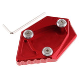 Maxbell Motorcycle kick Stand Pad Enlarger for Yamaha SMAX 250 300 400 Red