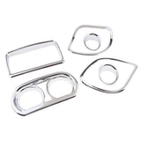 Max 4x Motorcycle Gauge Speedometer Trim Covers for Harley Tour Glide Models