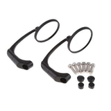 Maxbell Universal Side Rear View Race Mirrors for Motorcycle Motorbike Scooters Black