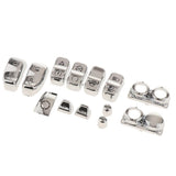 Maxbell 13pcs Chrome Motorcycle Handlebar Switch Caps  for Harley 2014-2017