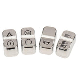 Maxbell 13pcs Chrome Motorcycle Handlebar Switch Caps  for Harley 2014-2017