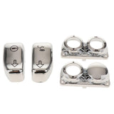 Maxbell 13pcs Chrome Motorcycle Handlebar Switch Caps  for Harley 2014-2017