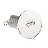 Maxbell Boat Deck Fill/Filler Keyless Cap 1-1/2" (38mm) 316 Stainless Steel Water