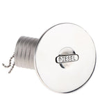 Maxbell Boat Deck Fill/Filler Keyless Cap 1-1/2" (38mm) 316 Stainless Steel Diesel
