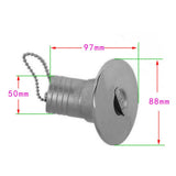 Maxbell Boat Deck Fill / Filler Keyless Cap - 2" (50mm) 316 Stainless Steel Gas