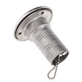 Maxbell Boat Deck Fill/Filler Keyless Cap 1-1/2 (38mm) 316 Stainless Steel Water
