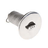 Maxbell Boat Deck Fill/Filler Keyless Cap 1-1/2 (38mm) 316 Stainless Steel Gas