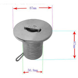 Maxbell Boat Deck Fill/Filler Keyless Cap -2 inch (50mm) 316 Stainless Steel Gas