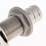 Maxbell Boat Thru Hull Fitting / Drain Hose Barb Marine 316 Stainless Steel 19mm