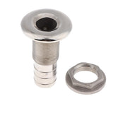 Maxbell Boat Thru Hull Fitting / Drain Hose Barb Marine 316 Stainless Steel 19mm