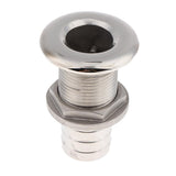 Maxbell Boat Thru Hull Fitting / Drain Hose Barb Marine 316 Stainless Steel 25mm