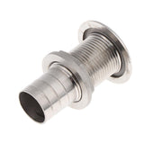 Maxbell Boat Thru Hull Fitting / Drain Hose Barb Marine 316 Stainless Steel 25mm
