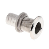 Maxbell Boat Thru Hull Fitting / Drain Hose Barb Marine 316 Stainless Steel 25mm