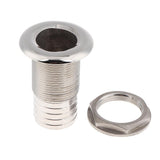Maxbell Boat Thru Hull Fitting / Drain Hose Barb Marine 316 Stainless Steel 32mm